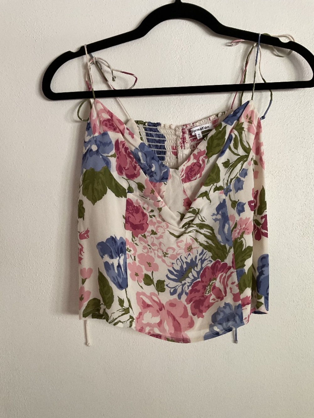 Reformation Liza Top Donna Tie Bodice Tank 10 L - Picture 4 of 8